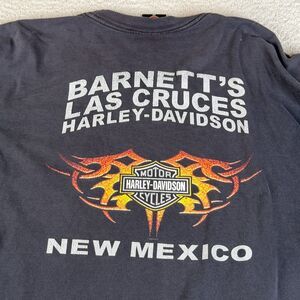 HARLEY DAVIDSON Las Cruces New Mexico T Shirt Men 2X Long Sleeve Distressed Fade